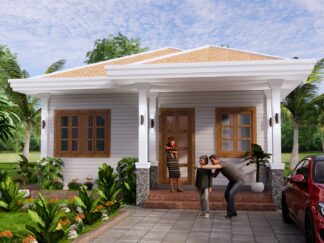 บ้าน เดี่ยว 7x10 เมตร 3 ห้องนอน 2 ห้องน้ำ แบบบ้านรายละเอียดเต็มรูปแบบ