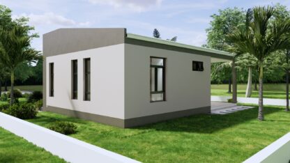บ้านชั้นเดียว 9.6x9.9 เมตร 2 ห้องนอน 1 ห้องน้ำ - Image 9